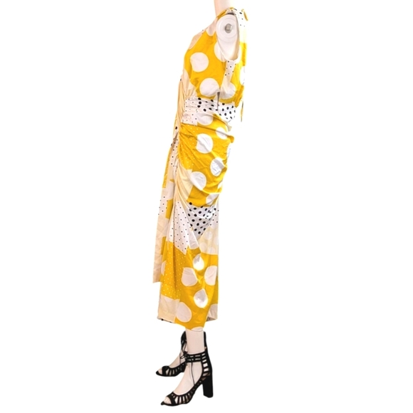 Eva Mendes For NY & Co Fabulous Polka Dot Faux Wrap Dress!! - Picture 10 of 17